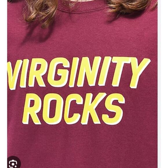 Other Other - NWOT Danny Duncan Virginity Rocks Maroon T Shirt Size Large